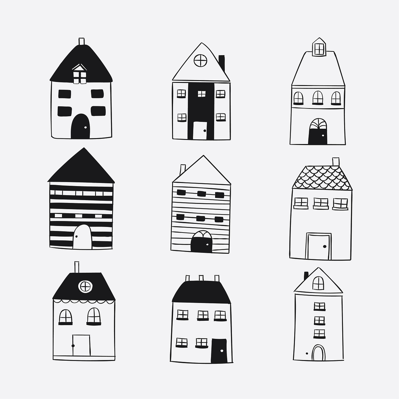 House Building Icon Flat Sticker  - Saydung89 / Pixabay